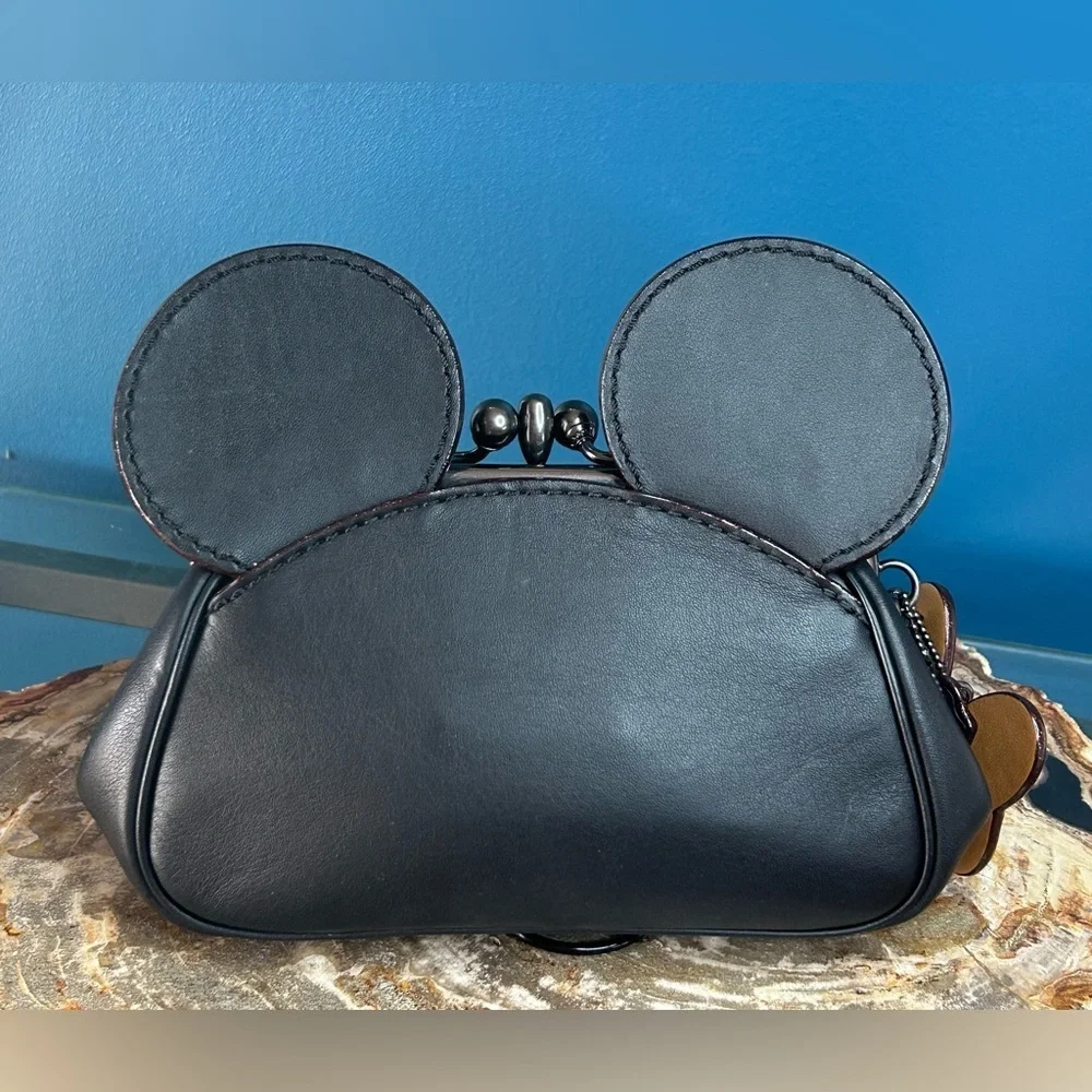 Disney x Coach Minnie Mouse Ears Framed Kiss-lock Clutch Limited Edition F30212